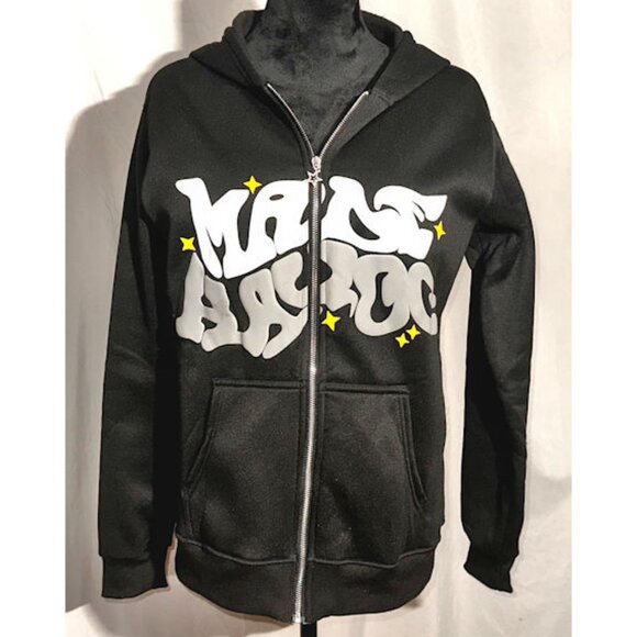 Made Havoc Y2K Street Graffitti Zip Up Hoody, Size Small - Picture 1 of 9